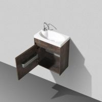 Тумба под раковину BelBagno Pietra Mini 46 подвесная Stone арт-PIETRA MINI-460-1A-SO-PT-L — фото 8, Тумбы под раковину