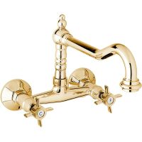 Смеситель для кухни Cezares Золото 24 карат арт-LORD-LLP-03/24 — фото 1, Смесители для кухни