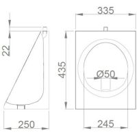 Товар: Писсуар Nofer подвесной Матовая нержавеющая сталь арт-13006.S - фото 2 Писсуар Nofer подвесной Матовая нержавеющая сталь арт-13006.S — фото 2, Писсуары