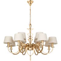 Люстра Divinare Florence Бежевая Золото матовое арт-6819/19 SP-12 — фото 1, Люстры