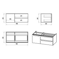 Тумба с раковиной Brevita Cargo 100 подвесная Белая матовая арт-УТ000024162 — фото 11, Тумбы с раковиной