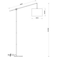 Торшер Artelamp Dylan Белый Полированная медь арт-A4054PN-1PB — фото 5, Торшеры