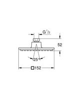 Верхний душ Grohe Euphoria Cube Хром арт-27705000 — фото 5, Верхние души