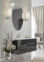 Тумба под раковину Clarberg Due amanti 100 подвесная Черная без ручек арт-DUE0110BLK — фото 2, Тумбы под раковину