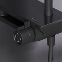 Душевая система AM.PM Gem Черная матовая арт-F0790722 — фото 8, Душевые стойки