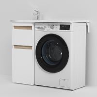 Товар: Раковина AM.PM X-Joy 100 L с местом под стиральную машину Белая арт-M85AWPL1001WG - фото 4 Раковина AM.PM X-Joy 100 L с местом под стиральную машину Белая арт-M85AWPL1001WG — фото 4, Раковины на стиральную машину