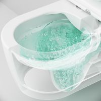 Унитаз AM.PM Func FlashClean подвесной Белый матовый с сиденьем Микролифт арт-C8F1700MWSC — фото 8, Подвесные унитазы