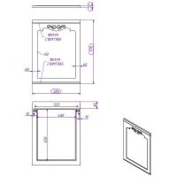 Зеркало Creto Viva 60 Olivine арт-13-60O — фото 4, Зеркала в ванную комнату