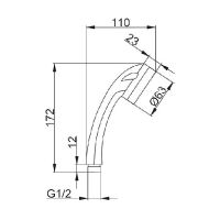 Ручной душ Frap Хром арт-F011 — фото 8, Лейки для душа