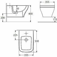 Товар: Биде Allen Brau Infinity подвесное Белое арт-4.21014.20 - фото 15 Биде Allen Brau Infinity подвесное Белое арт-4.21014.20 — фото 15, Биде подвесные