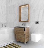 Товар: Тумба под раковину 1MarKa Aris 60 Дуб сонома арт-У76060 - фото 3 Тумба под раковину 1MarKa Aris 60 Дуб сонома арт-У76060 — фото 3, Тумбы под раковину