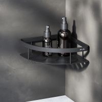 Полка корзина AM.PM Sense L угловая Черная матовая арт-A7454122 — фото 6, Полки для ванной и душа