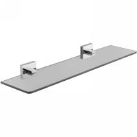 Товар: Стеклянная полка Azario Rina Хром арт-AZ-87003 - фото 1 Стеклянная полка Azario Rina Хром арт-AZ-87003 — фото 1, Полки для ванной и душа