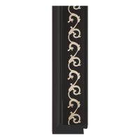 Зеркало Evoform Exclusive-G 87х65 с гравировкой в багетной раме - Черный ардеко 81 мм арт-BY 4096 — фото 2, Зеркала в ванную комнату