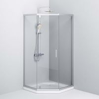 Товар: Душевой уголок AM.PM Gem 90x90 профиль Хром матовый стекло прозрачное арт-W90G-405-090MT - фото 4 Душевой уголок AM.PM Gem 90x90 профиль Хром матовый стекло прозрачное арт-W90G-405-090MT — фото 4, Душевые уголки трапеция