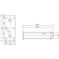 Поручень Bemeta Help Хром матовый арт-301102992 — фото 2, Поручни для ванной