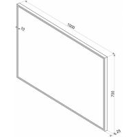 Зеркало Континент Sting 1000х700 с подсветкой с сенсорным выключателем арт-ЗЛП512 — фото 5, Зеркала в ванную комнату