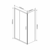 Товар: Душевой уголок Vincea Garda 160х100 профиль Хром стекло прозрачное арт-VSR-1G1016CL - фото 6 Душевой уголок Vincea Garda 160х100 профиль Хром стекло прозрачное арт-VSR-1G1016CL — фото 6, Прямоугольные душевые уголки