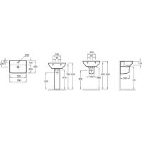 Раковина Jacob Delafon Struktura 55 Белая арт-EGE112-00 — фото 5, Раковины подвесные