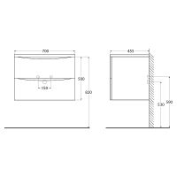 Товар: Тумба под раковину BelBagno 70 подвесная Bianco Lucido арт-ACQUA-700-2C-SO-BL - фото 9 Тумба под раковину BelBagno 70 подвесная Bianco Lucido арт-ACQUA-700-2C-SO-BL — фото 9, Тумбы под раковину