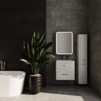 Зеркальный шкаф Style Line Каре 55 L с подсветкой Белый арт-СС-00002373 — фото 14, Зеркальные шкафы в ванную