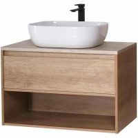 Тумба под раковину BelBagno Kraft 90 подвесная Rovere Nebrasca Nature арт-KRAFT-900-1C-SO-RNN — фото 4, Тумбы под раковину