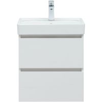 Тумба под раковину Aquanet Вега 50 подвесная Белый глянец арт-308332 — фото 2, Тумбы под раковину