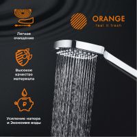 Душевой гарнитур Orange O-Shower Хром арт-OS704cr — фото 4, Душевые гарнитуры на штанге