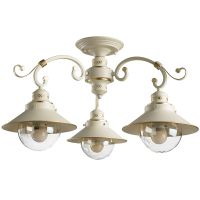 Люстра Artelamp Grazioso Янтарная Белая с золотом арт-A4577PL-3WG — фото 1, Люстры