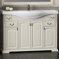 Тумба под раковину Opadiris Риспекто 120 Слоновая кость ручки Бронза арт-Z0000009687 — фото 1, Тумбы под раковину