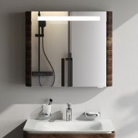 Зеркальный шкаф AM.PM Sensation 80 Орех арт-M30MCR0801NF — фото 1, Зеркальные шкафы в ванную