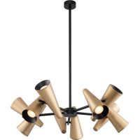 Люстра Maytoni Modern Giro Черная Латунь арт-MOD095PL-10BS — фото 1, Люстры
