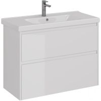 Тумба под раковину Lemark Combi 100 подвесная Белый глянец арт-LM03C100T — фото 1, Тумбы под раковину