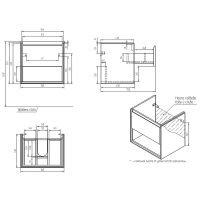 Товар: Тумба под раковину Cersanit Louna 60 подвесная Белая арт-64070 - фото 12 Тумба под раковину Cersanit Louna 60 подвесная Белая арт-64070 — фото 12, Тумбы под раковину