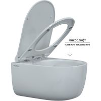 Комплект унитаза с инсталляцией Berges Novum L1 с сиденьем Микролифт и Белой клавишей смыва арт-043309 — фото 6, Комплекты унитаз + инсталляция