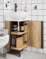 Тумба под раковину Aqwella Porto 45 угловая Дуб балтийский арт-POR0104DB — фото 4, Тумбы под раковину