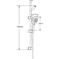Душевой гарнитур Orange Хром арт-OS084 — фото 10, Душевые гарнитуры на штанге