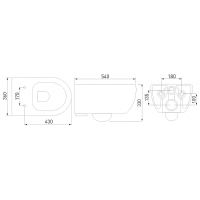 Товар: Унитаз Berges Ego XL Rimless подвесной с сиденьем Микролифт арт-082118 - фото 10 Унитаз Berges Ego XL Rimless подвесной с сиденьем Микролифт арт-082118 — фото 10, Подвесные унитазы