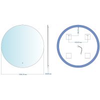 Товар: Зеркало Aquanet Смарт 100 с подсветкой с бесконтактным выключателем арт-336637 - фото 9 Зеркало Aquanet Смарт 100 с подсветкой с бесконтактным выключателем арт-336637 — фото 9, Зеркала в ванную комнату