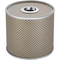 Салфетница Geralis Ромб Бежевая темная, кант Хром арт-S-RBH — фото 1, Боксы для салфеток