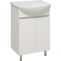 Тумба под раковину Runo Лада 50 Белая арт-00-00001162 — фото 1, Тумбы под раковину