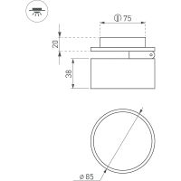 Встраиваемый светильник Arlight Pot Белый арт-045781 — фото 2, Точечные светильники