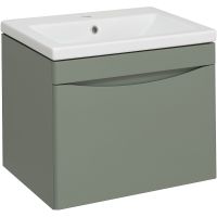 Тумба под раковину Runo Афина 60 подвесная Цемент арт-00-00001205 — фото 1, Тумбы под раковину