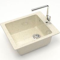 Кухонная мойка Bergg Z8 Бежевая арт-B008Q002 — фото 2, Кухонные мойки