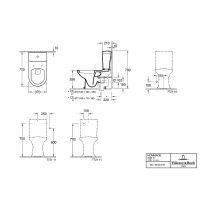 Товар: Унитаз компакт Villeroy&Boch Hommage без бачка и сиденья арт-666210R1 - фото 15 Унитаз компакт Villeroy&Boch Hommage без бачка и сиденья арт-666210R1 — фото 15, Напольные унитазы