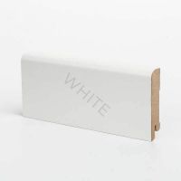 Плинтуса Deartio Эконом Белый МДФ 2050х60х16 мм арт-W02-60 — фото 1, Напольные плинтусы