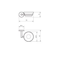 Мыльница Veragio Largenta Хром арт-VR.LGT-1950.CR — фото 2, Мыльницы
