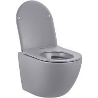 Унитаз Vincea Globo подвесной Серый матовый с сиденьем Микролифт арт-VT1-14SMG — фото 3, Подвесные унитазы