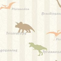 Обои детские Andrea Rossi Kids Land Винил на флизелине (1,06*10,05) Зеленый, Животные арт-54267-2 — фото 1, Обои для стен