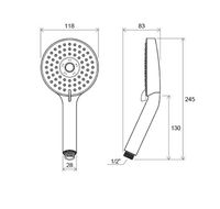 Товар: Ручной душ Ravak 953.00 Хром арт-X07P009 - фото 6 Ручной душ Ravak 953.00 Хром арт-X07P009 — фото 6, Лейки для душа